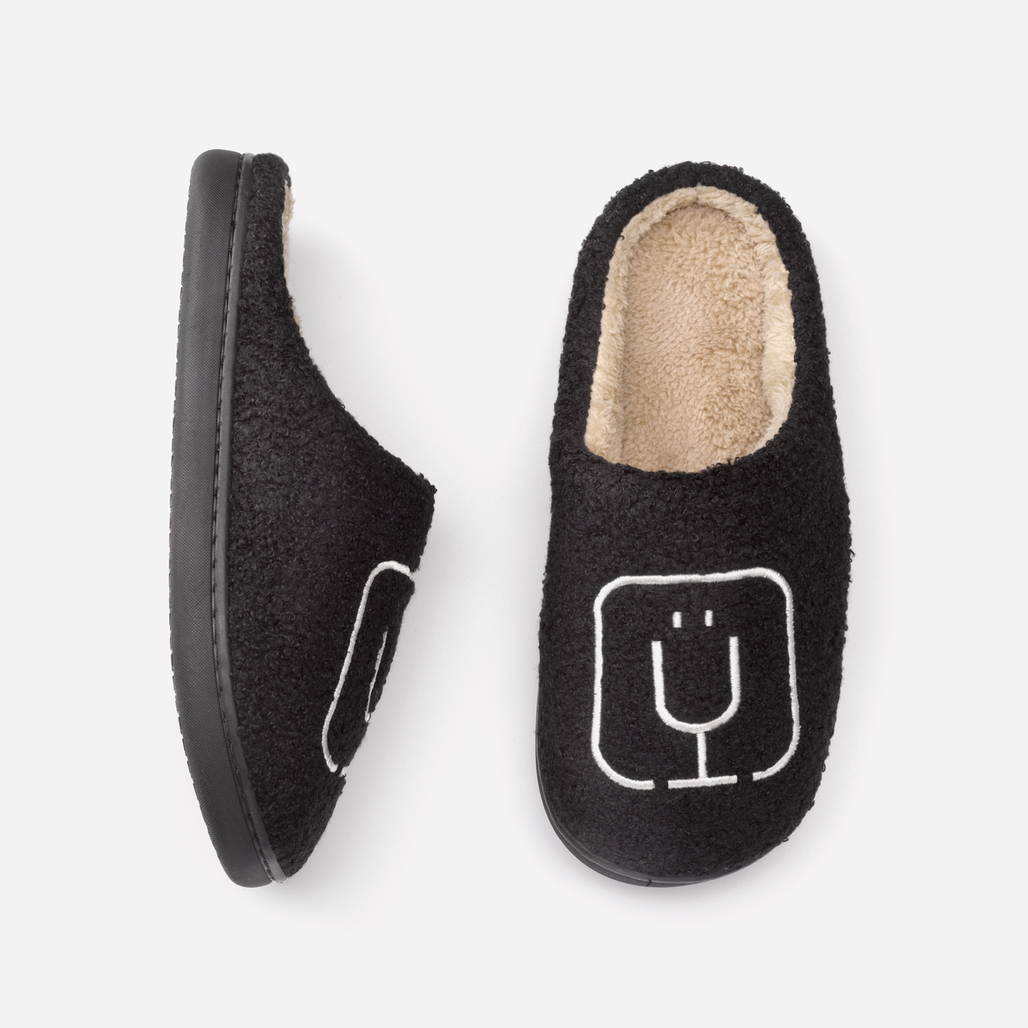 brumate-fuzzy-slippers-black-i4 apparel-slippers-above.png